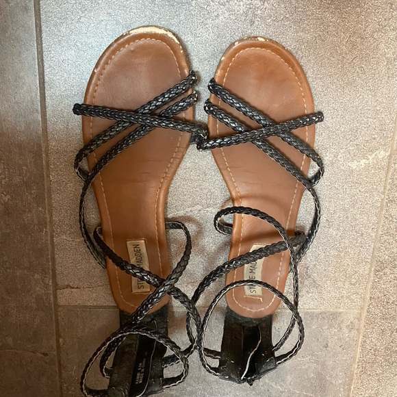steve madden braided platform sandals
